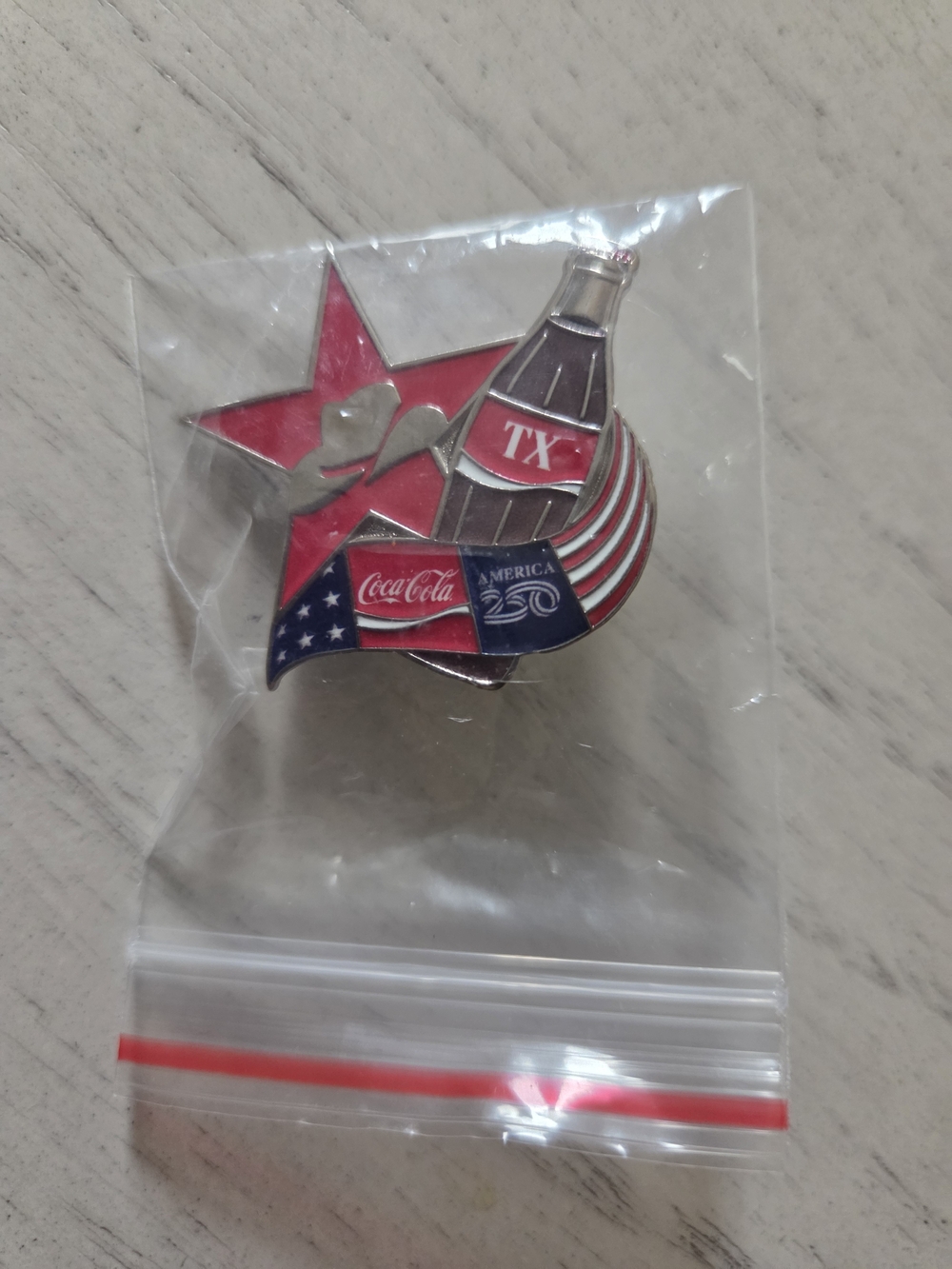 Coca-Cola America 250 Collectable Pin - Texas - Brand New